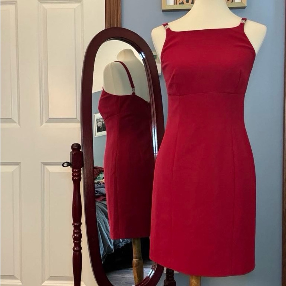 YL by Yair Vintage Red Sheath Mini Dress